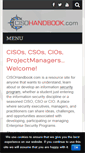 Mobile Screenshot of cisohandbook.com